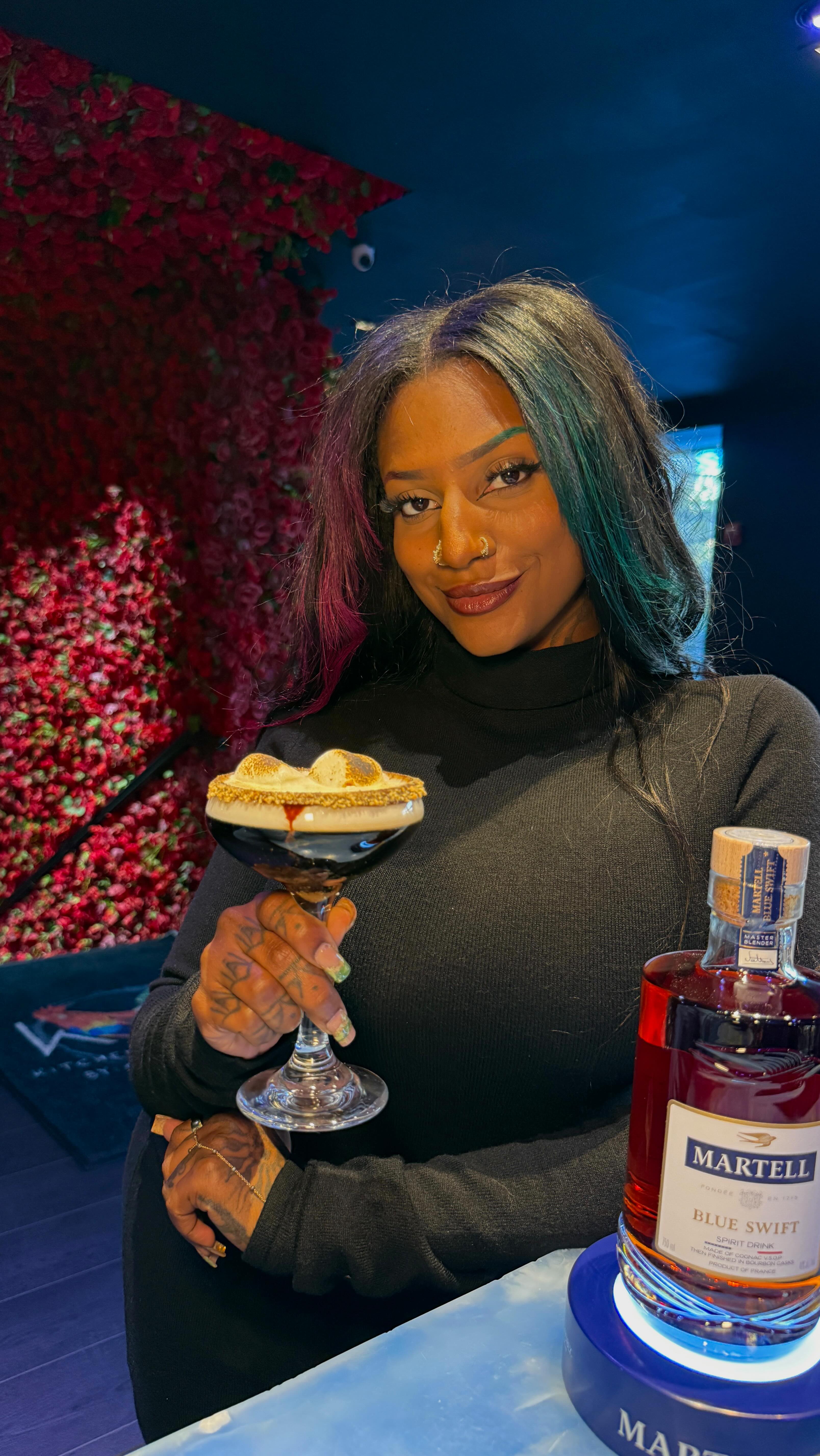 Instagram post by @morgsvstheworld for Martell. Caption reads: 🎁 Things To Do: Washington DC - Elevated....