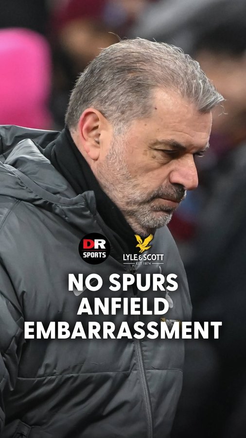 Instagram post by @drsports_media for Lyle & Scott. Caption reads: Could Spurs get embarrassed at Anfield? 😳 Get an....