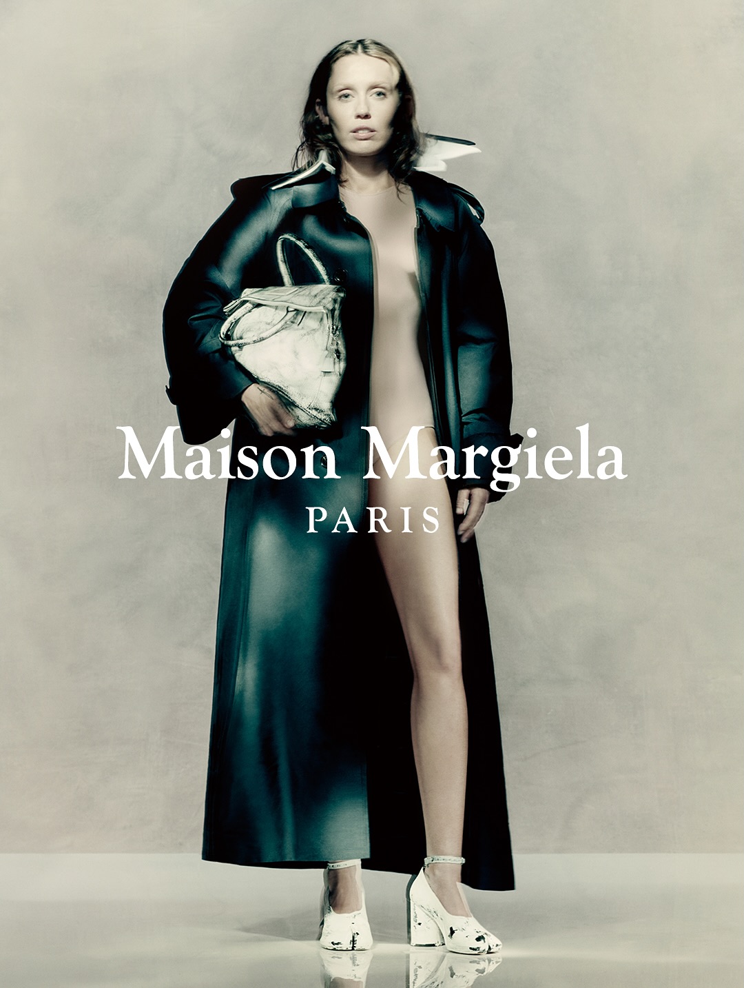 Instagram post by @mileycyrus for Maison Margiela. Caption reads: Miley Cyrus wears emblematic pieces from the....