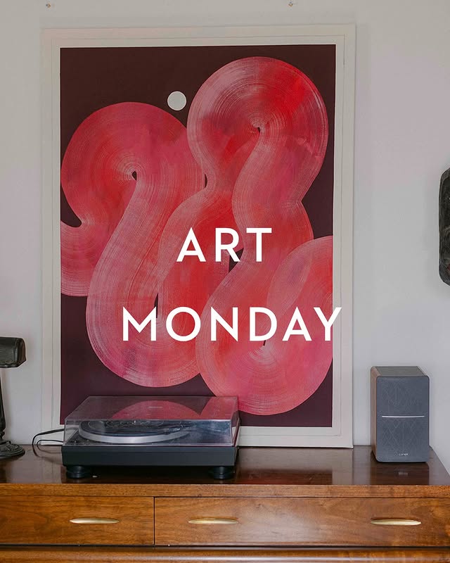 Instagram post by @catannedunlea for Munthe. Caption reads: This Monday, we are excited to present artist....