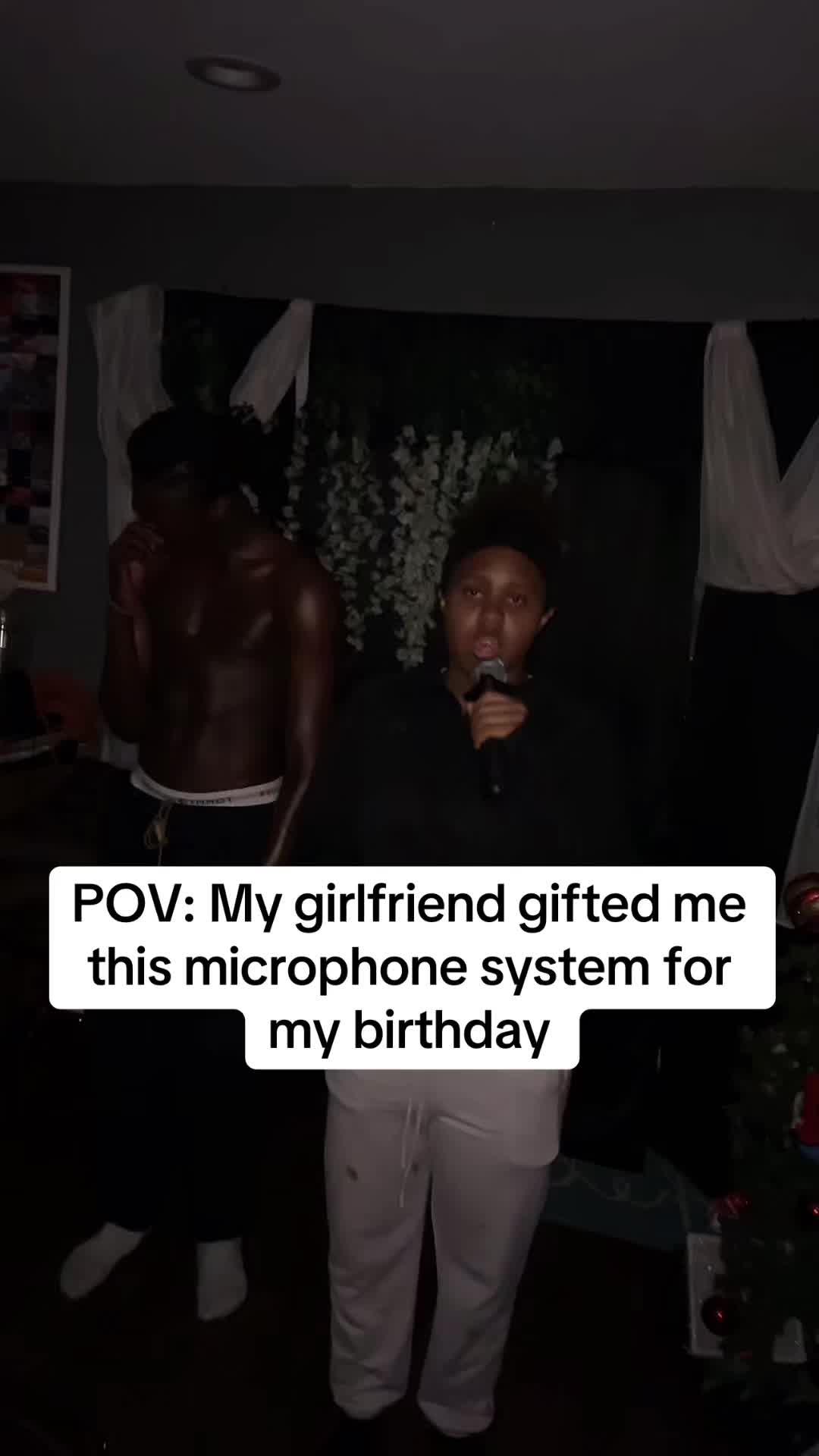 TikTok post by @theegarvinsweenjr for Phenyx Pro. Caption reads: [...] you NEED this microphone system from phenyx....