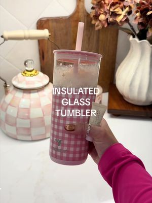 TikTok post by @jordan_b_smith for Reduce. Caption reads: [...] #coffeetumbler #pinktumbler #coffeetok....