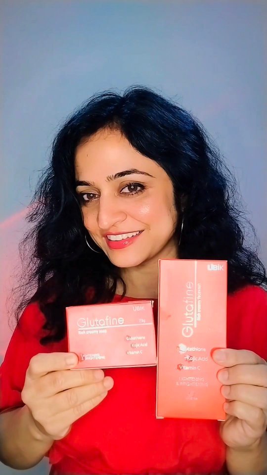 Instagram post by @jaswinderkaur1982 for Viral Pitch. Caption reads: Glutfine facewash & Glutfine soap
These are....