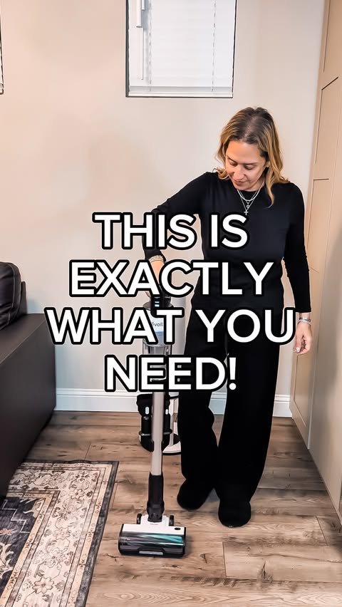 Instagram post by @cleantokcary for Levoit. Caption reads: This self-cleaning vacuum is exactly what you need....