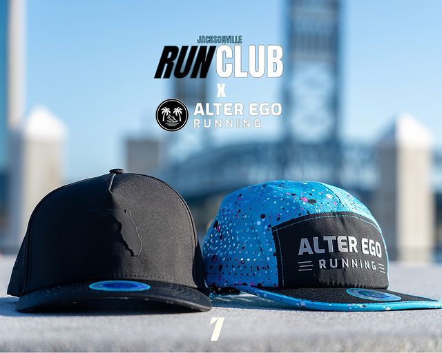 Instagram post by @jacksonvillerunclub for Alter Ego Running. Caption reads: [...] to announce our partnership with....