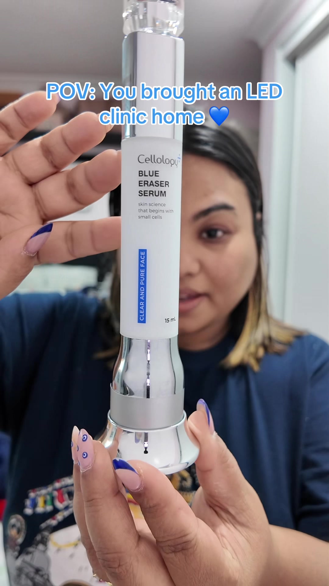 TikTok post by @bhattarai_oshin for Cellology. Caption reads: [...] the real game changer for breakouts 💙....