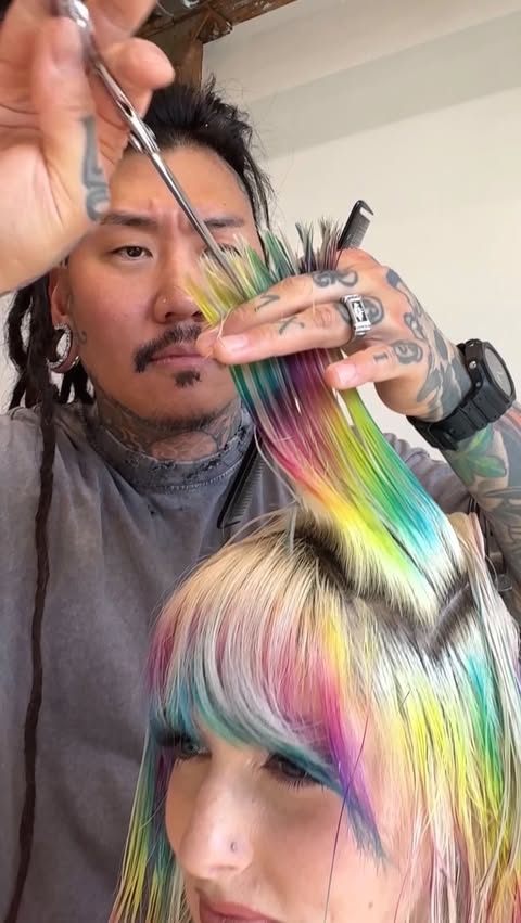 Instagram post by @philipwolffhair for DESIGNME Hair. Caption reads: Two years of vision, trust, and a beautiful....