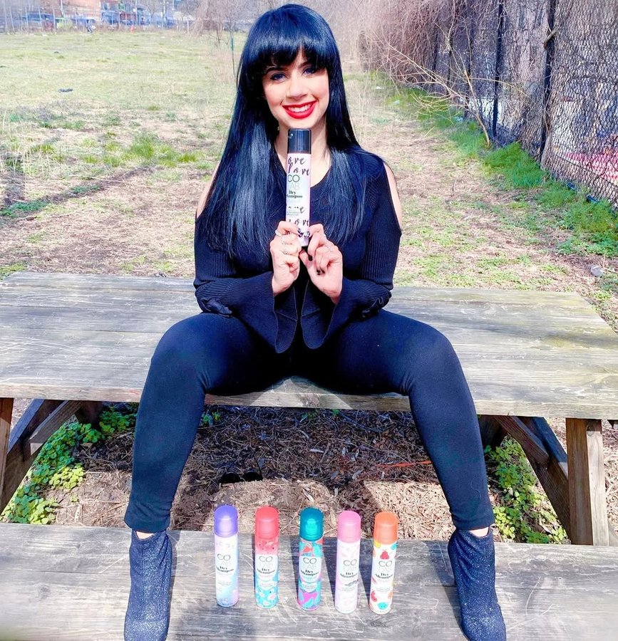 Instagram post by @genmodernjackie for COLAB Dry Shampoo. Caption reads: [...] word for it! Try it! #ad #sponsored....