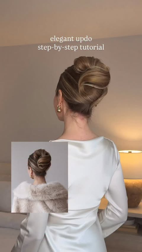 Instagram post by @alexgaboury for Luxy Hair. Caption reads: easy, step-by-step elegant updo♥️
If you have fine....
