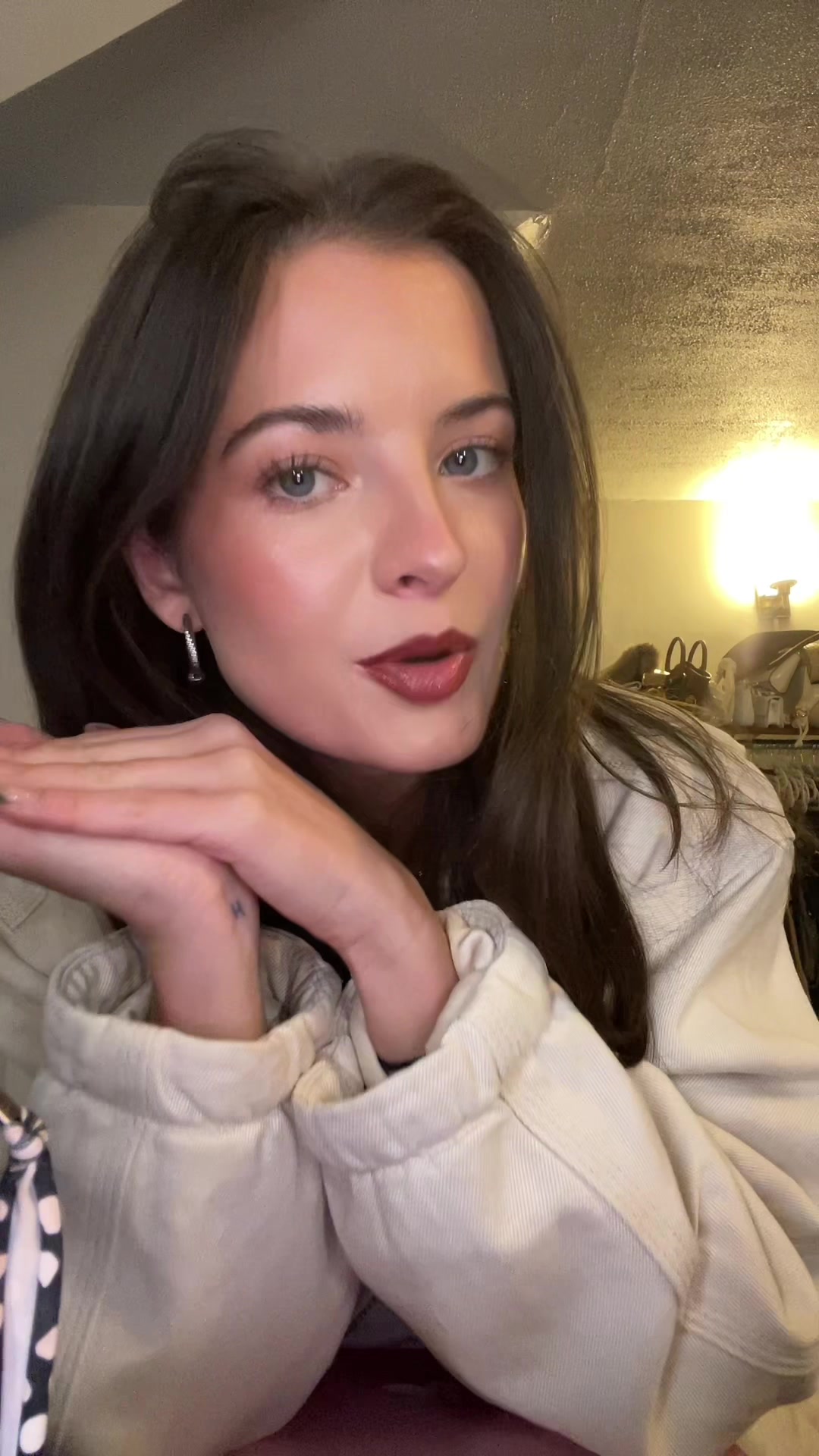 TikTok post by @brookehyland_1 for Olive & June. Caption reads: a gift to myself while @Olive & June is 25% off!....