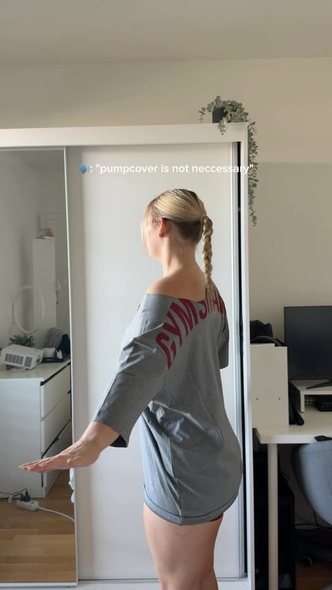 Instagram post by @kaithletix for Gymshark. Caption reads: wearing @gymshark dc: KAITY Power T-Shirt (size M)....