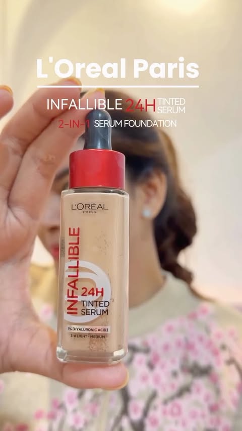 Instagram post by @salsasalse for L'Oréal Indonesia. Caption reads: I’m still obsessed with my go to serum tint dari....