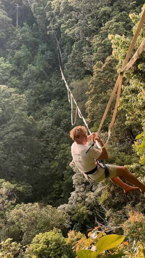 Instagram post by @tristankuhn for Bearbottom Clothing. Caption reads: [...] in these last 100 days? #ad....