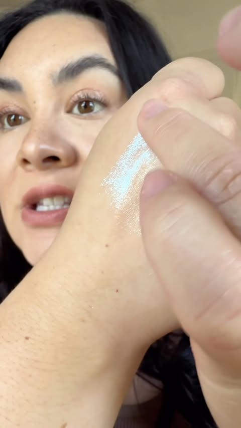 Instagram post by @caseymtzbeauty for HALF MAGIC. Caption reads: [...] glitter can beat the iconic @halfmagicbeauty....