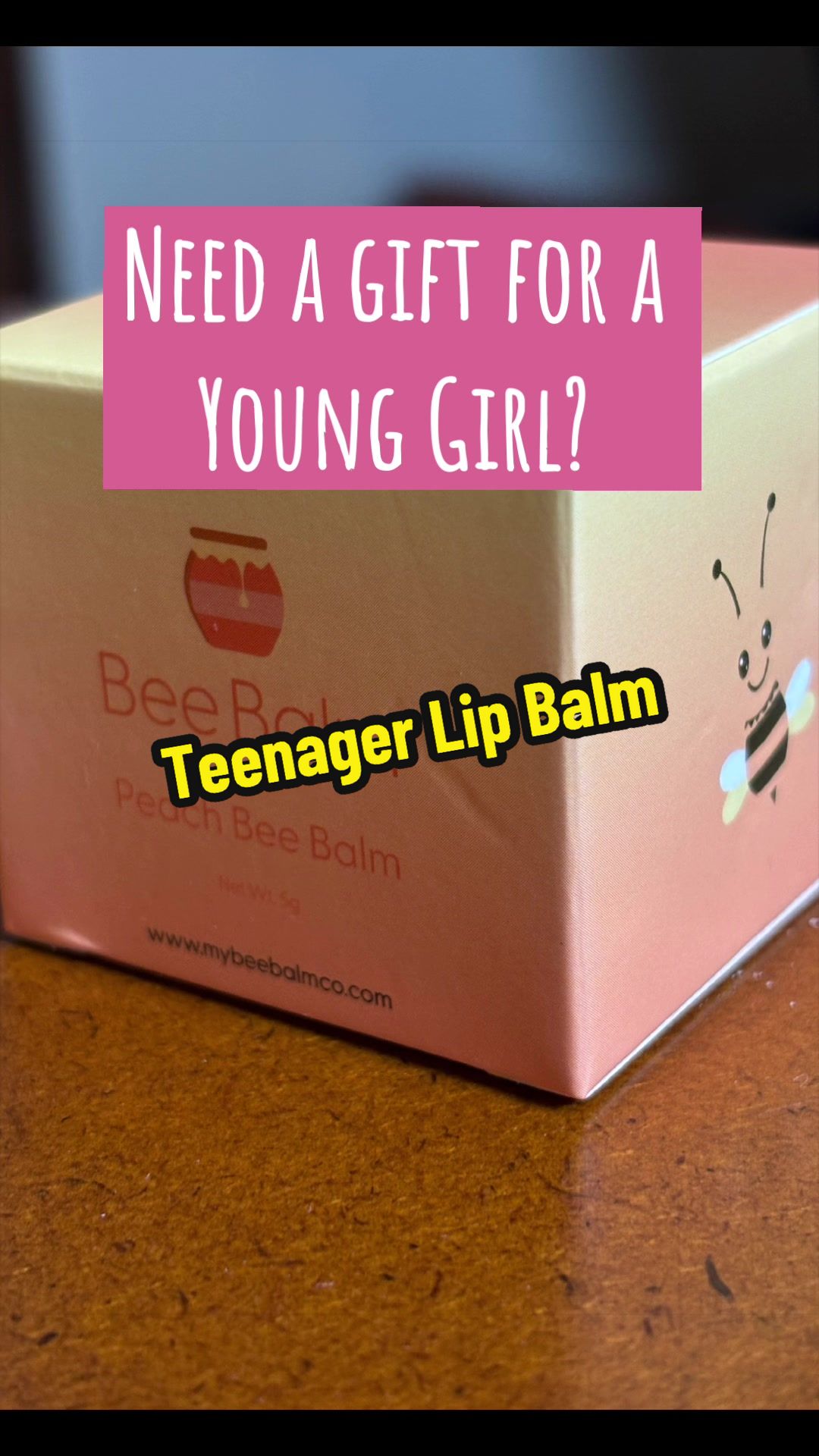 TikTok post by @julesbanta for My Bee Balm. Caption reads: Bee Balm jars are such great gifts for young girls....