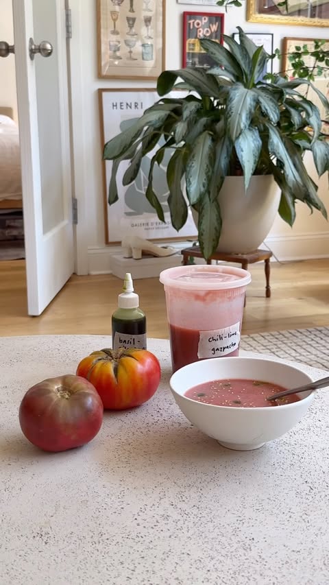 Instagram post by @handmethefork for Vitamix. Caption reads: [...] oil- a wonderful thing to make using my....