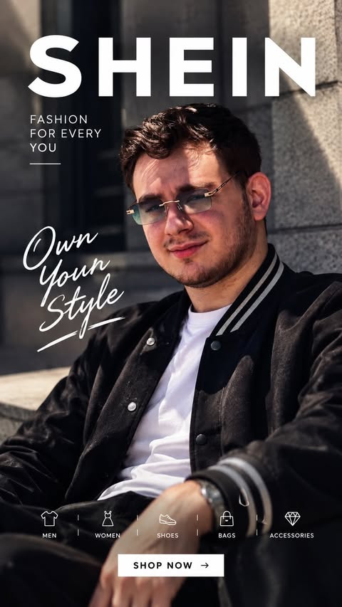 Instagram post by @luka_ugc_creator for collAble. Caption reads: [...] to shop and discover more! 🔗 #SHEIN....