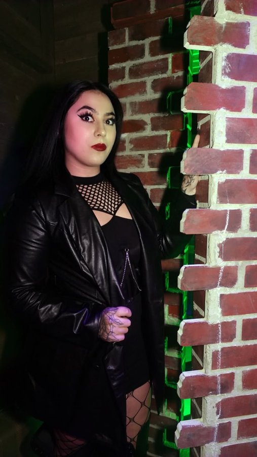 Instagram post by @grace.mitscherlich for Beetlejuice. Caption reads: [...] a true ghost with the most! 🖤 The....