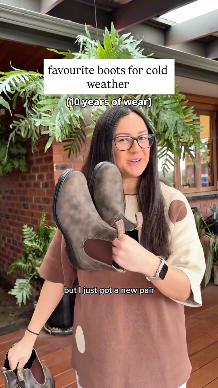 Instagram post by @earthtokesh for Blundstone. Caption reads: I’ve had these Blundstone boots since 2015 🤯

I....