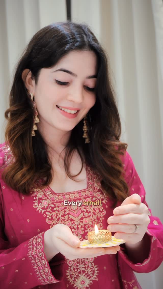 Instagram post by @rhea_agrawal for Tata CLiQ. Caption reads: In my 10/10 Diwali Era ✨

From setting up my....