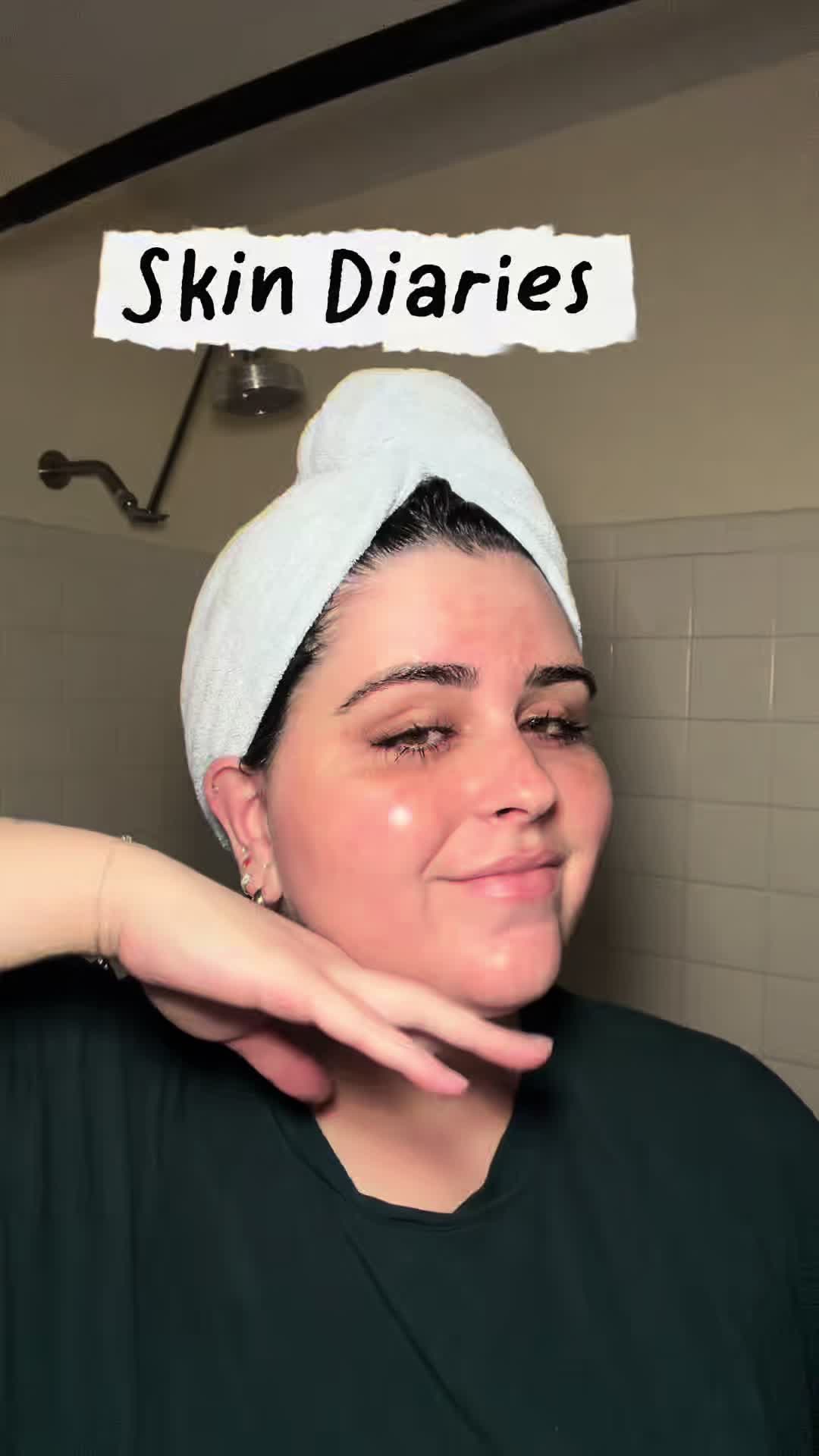 TikTok post by @itselliebunny for Experiment Beauty. Caption reads: [...] serum @byoma phyto mucin serum @Experiment....