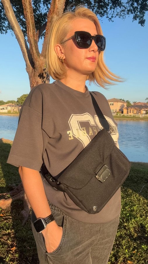 Instagram post by @busraalya for AquaVault. Caption reads: “Keep your valuables safe without compromising on....