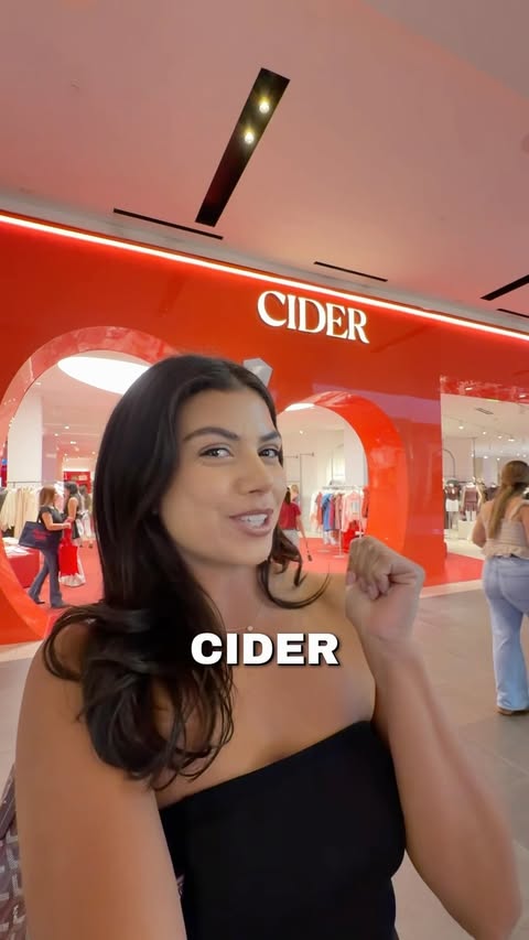 Instagram post by @fat_ash_foodie for Cider. Caption reads: @shopcider the grand opening is 9/4-9/7 at [...].