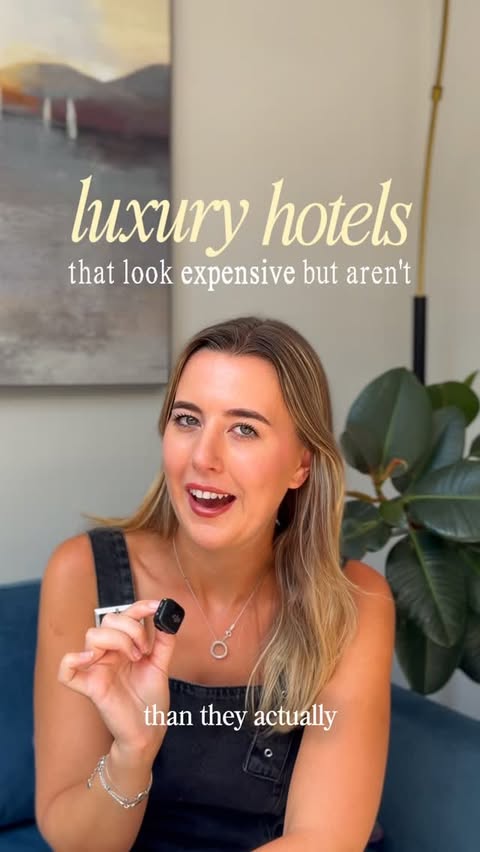 Instagram post by @holidazeclub for Luxury Escapes. Caption reads: £140 a night for a Greek luxury hotel?! 👀🥂🇬🇷🌟....
