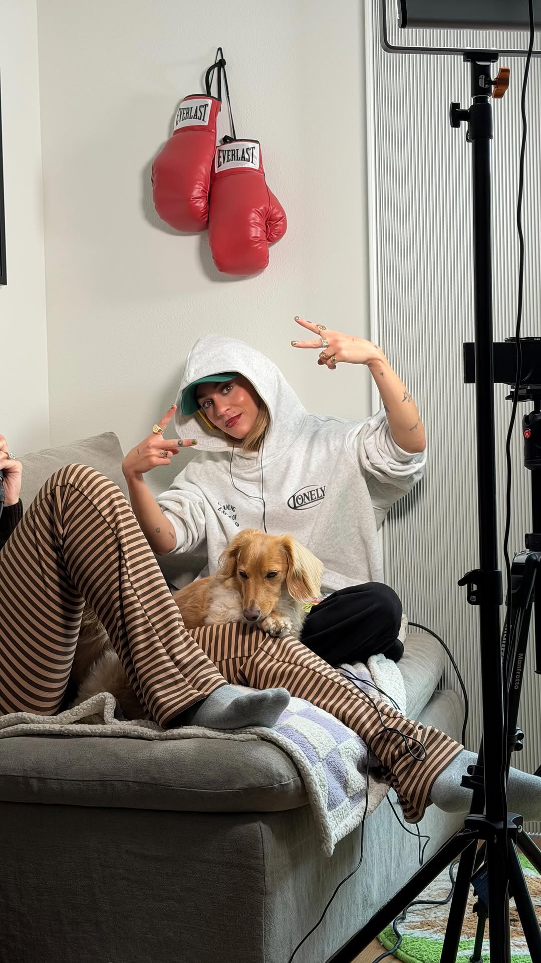 Instagram post by @christinakirkman for T3 Micro. Caption reads: Fresh blow outs with my twinnenem 💅🏼 @t3micro....