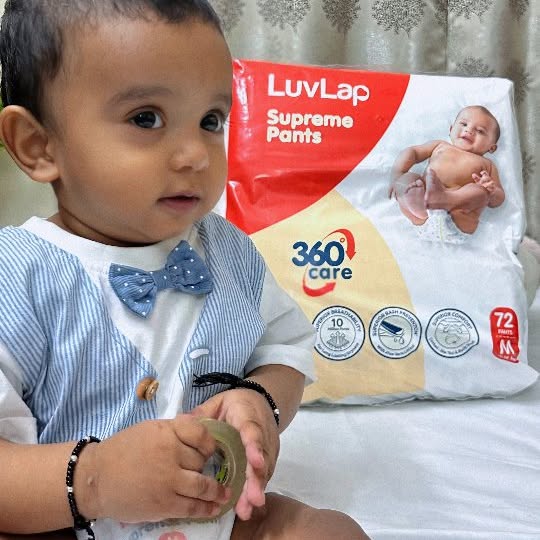 Instagram post by @coffeecoosnclicks for LuvLap. Caption reads: #ad
✨Comfort that keeps up with every crawl,....