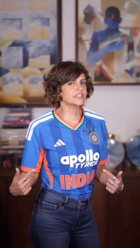 Instagram post by @mandirabedi for adidas. Caption reads: [...] today?? 🇮🇳 #YouGotThisTeam India. .....