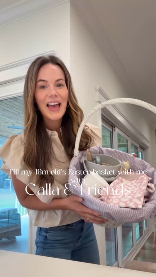 Instagram post by @haleighkhenderson for Calla & Friends. Caption reads: Easter will be here before you know it! 🐣💜 Fill....