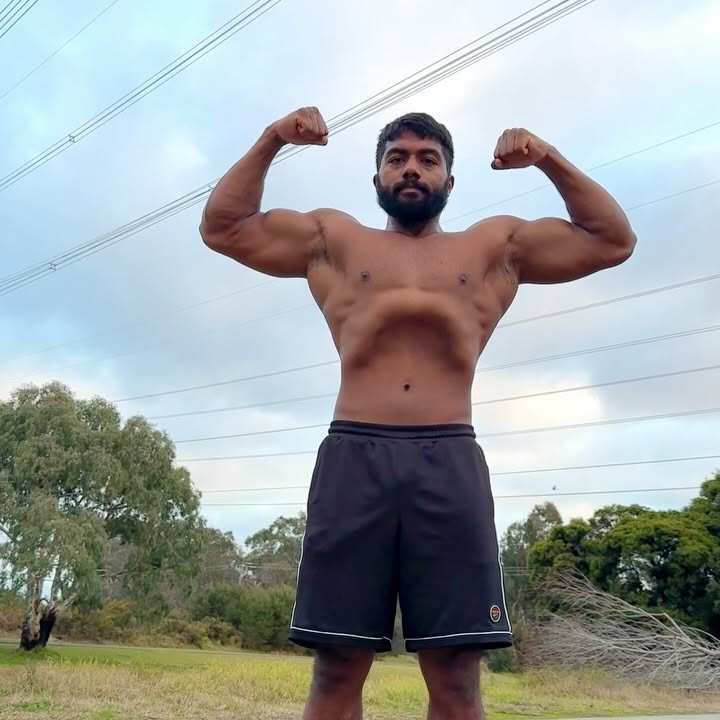 Instagram post by @ankit_baiyanpuria for MuscleBlaze. Caption reads: Day 4.