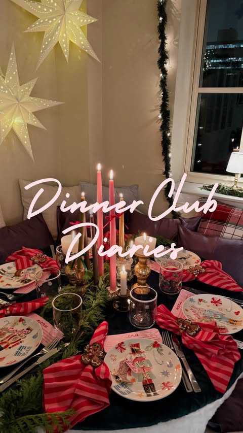 Instagram post by @itsmelmiller for Avocado Green Mattress. Caption reads: My ‘Twas the night before Christmas dinner party....