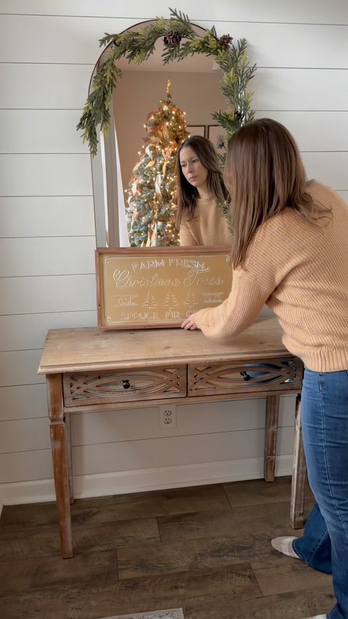 Instagram post by @sharpesouthernhome for biglots. Caption reads: Holiday shopping & styling with @biglots 
🎄✨ #ad....