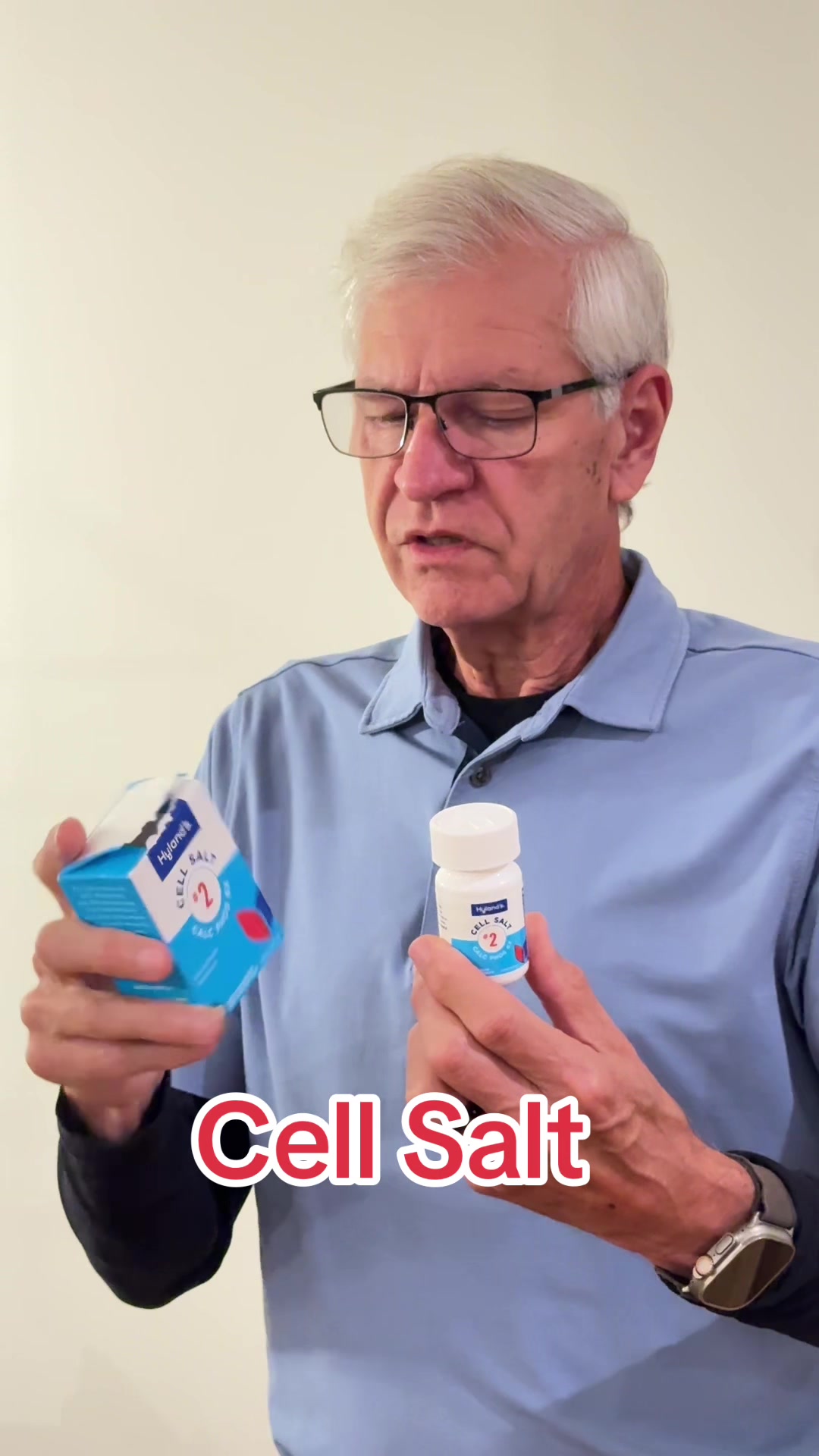 TikTok post by @topcat5669 for Hyland's Naturals. Caption reads: Cell Salt @Hyland's #health #energy #excercise....