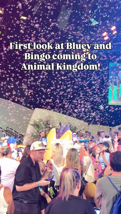 Instagram post by @dadslovedisney for Undercover Tourist. Caption reads: Bluey and Bingo are coming to Animal Kingdom in....
