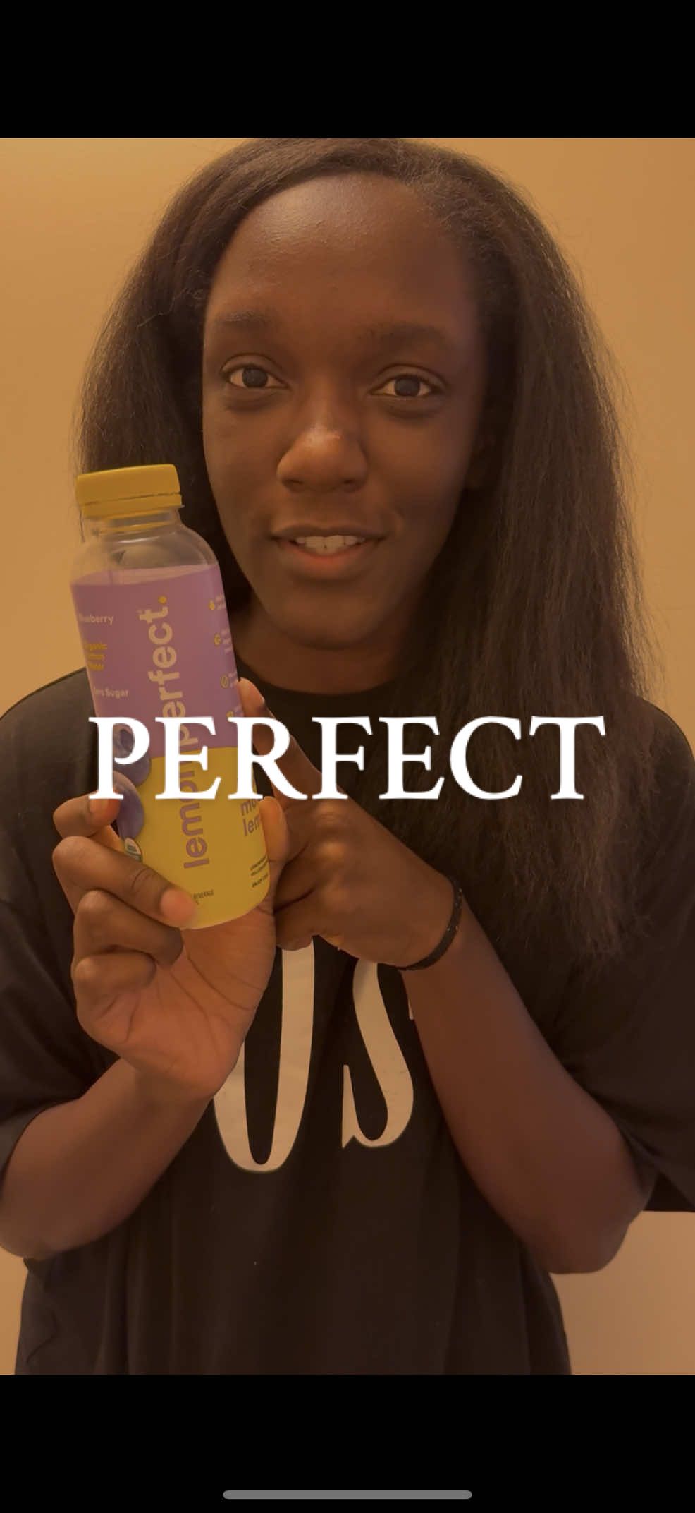 TikTok post by @loveeearyn for Lemon Perfect. Caption reads: 🫐 @Lemon Perfect #lemonperfectmoment.