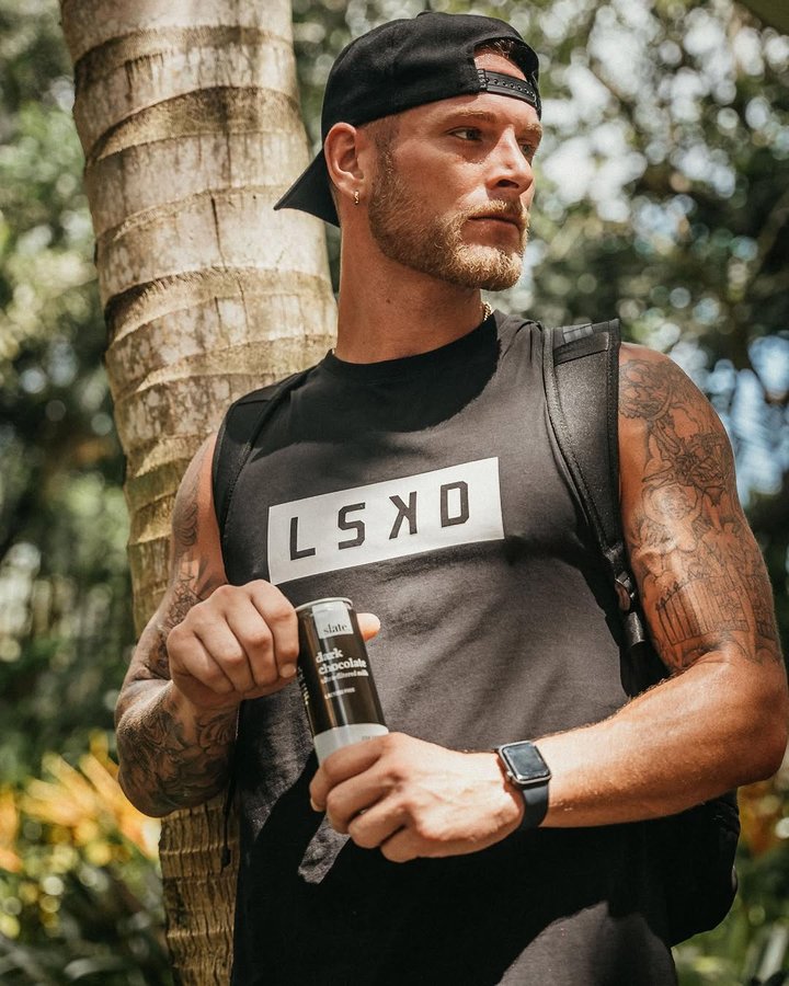 Instagram post by @derektpratt for Cellucor. Caption reads: How to win in life:
1. Work hard 
2. Complain less....