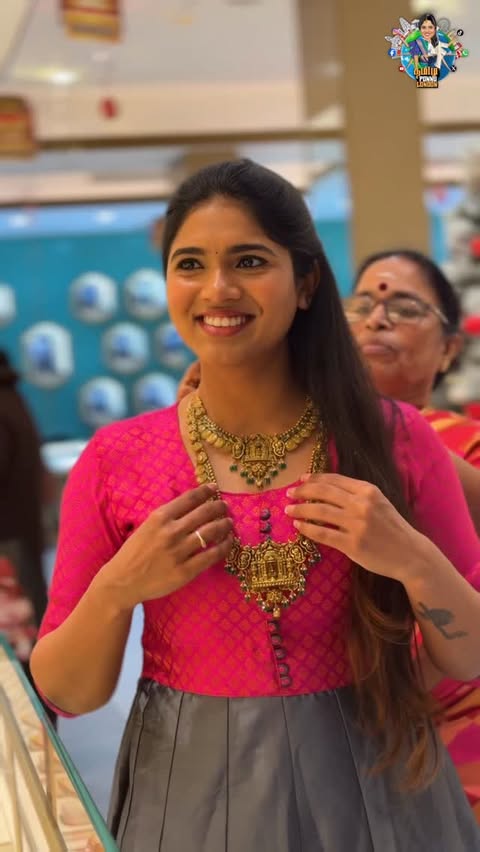 Instagram post by @tamil_ponnu_in_london for Joyalukkas. Caption reads: MIL surprise be like 😍💛
@joyalukkas jewellery +....