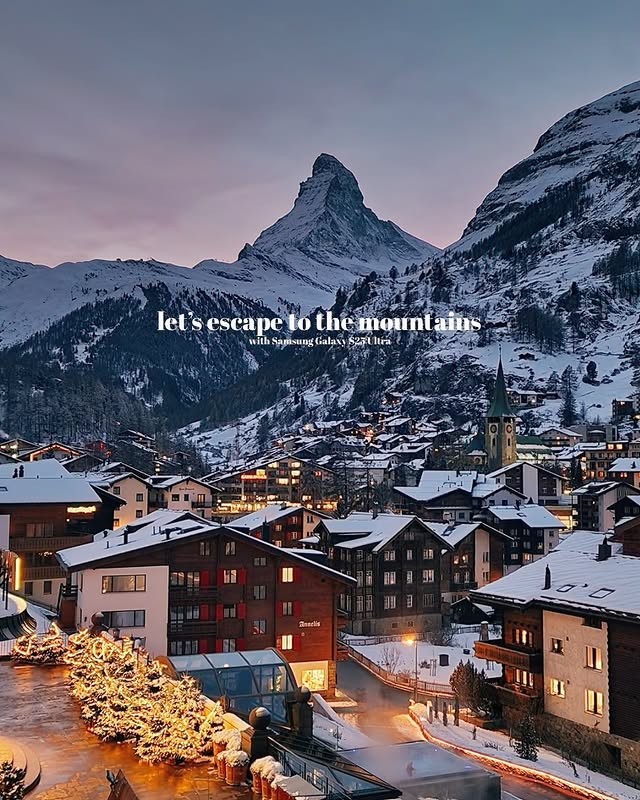 Instagram post by @harrysding for Samsung Switzerland. Caption reads: [...] end of 2025 is on! #ad @samsungswitzerland....