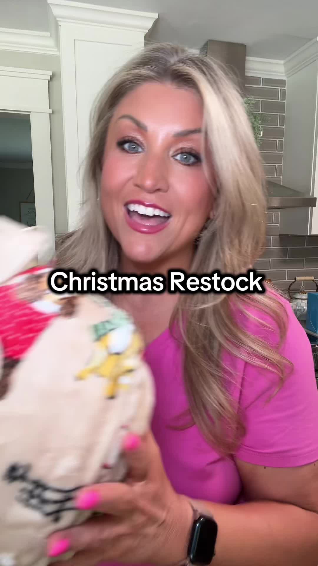TikTok post by @christylong40 for QVC. Caption reads: @QVC, Inc #tiktokshopstockup [...].