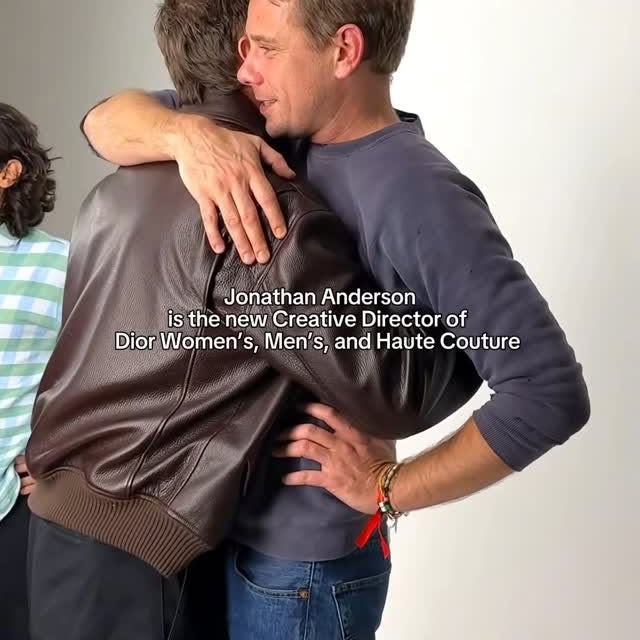 Instagram post by @nssfrance for Dior. Caption reads: 🇮🇹/🇫🇷
Jonathan Anderson è stato nominato....
