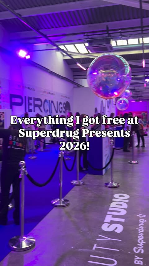 Instagram post by @squashedpickle for Superdrug. Caption reads: [...] Everything I got at the stands at Superdrug....