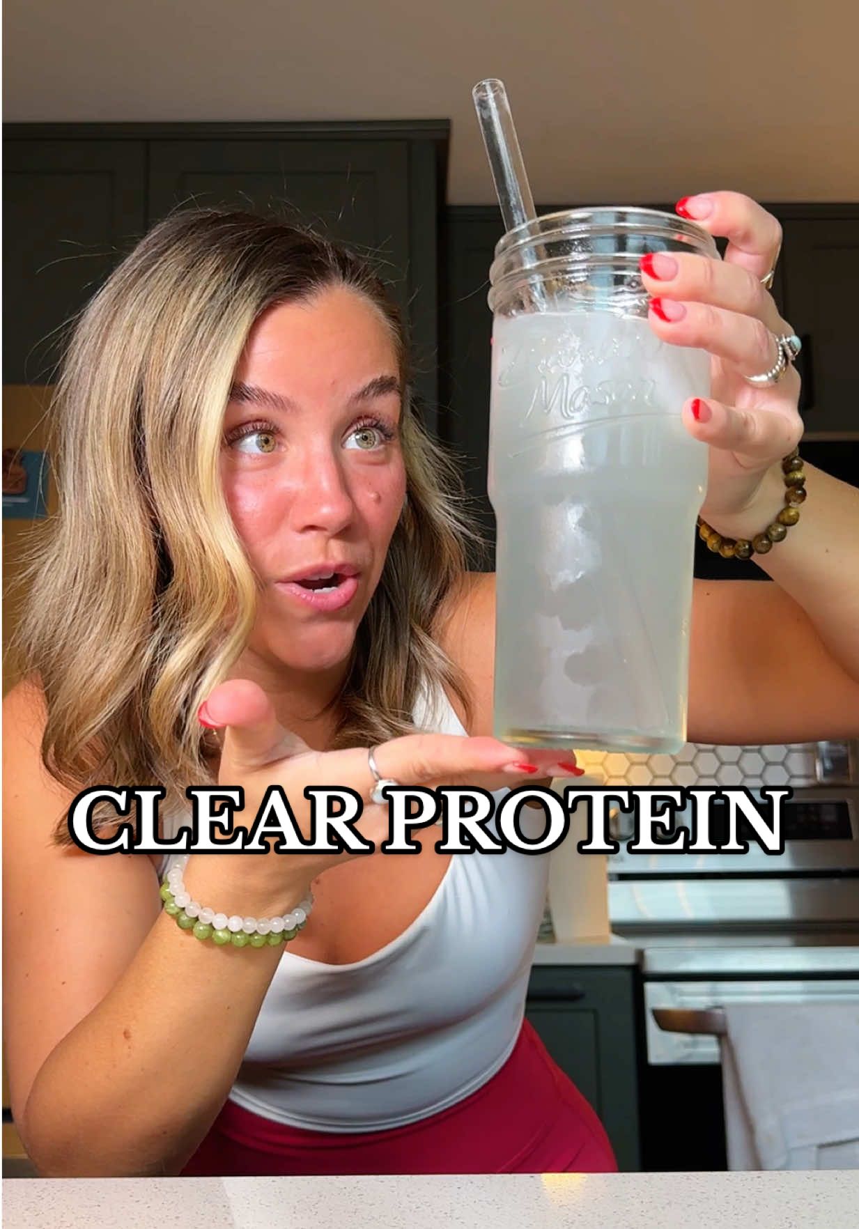 TikTok post by @lifesrad for SEEQ SUPPLY. Caption reads: Protein that tastes like a frosty cherry 🍒❄️....