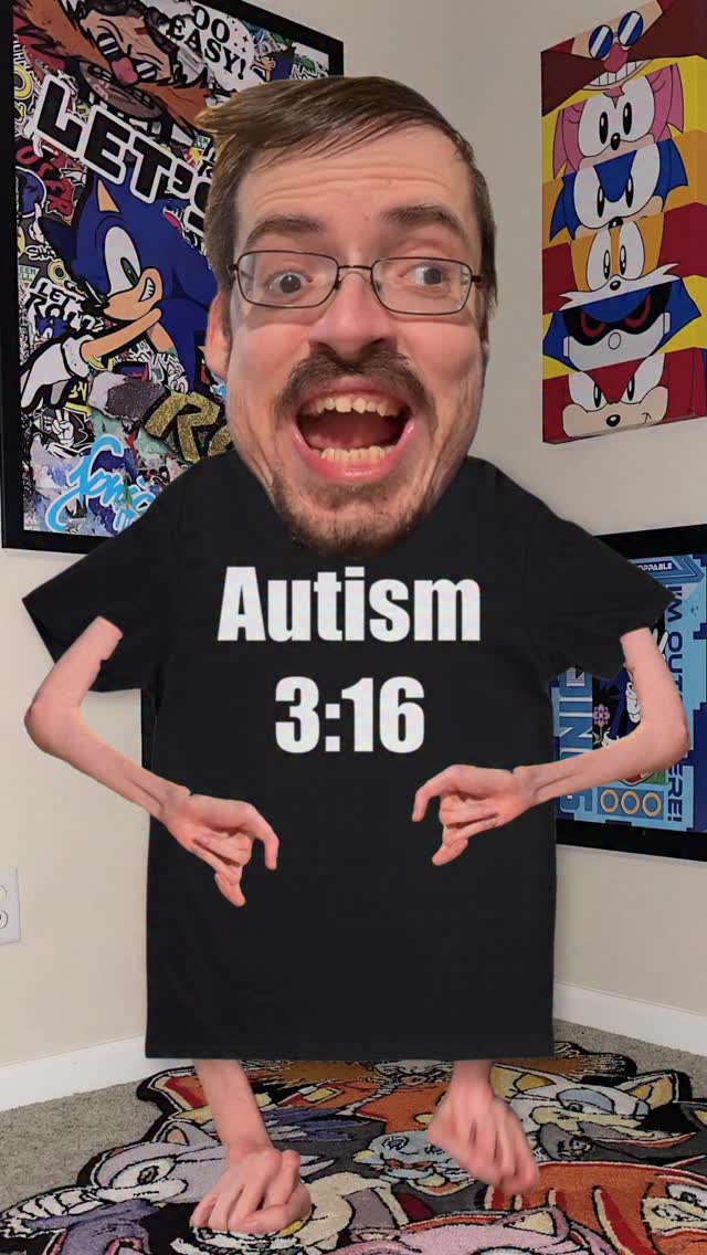 Instagram post by @rickyberwick for Sticker Mule. Caption reads: do you have #autism ? • link to giveaway in my....