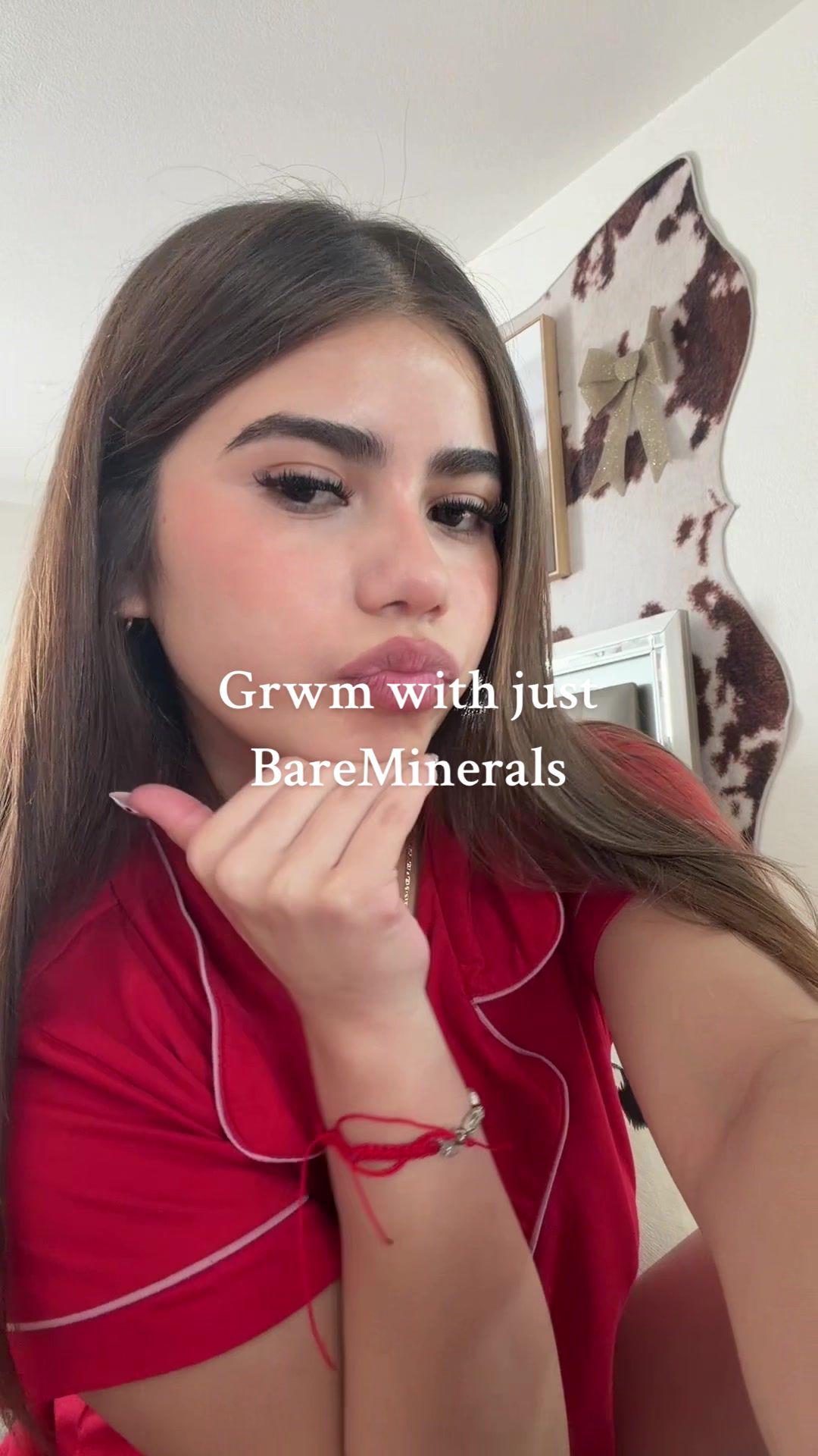 TikTok post by @starriveraaa for bareMinerals. Caption reads: @bareMinerals #fypシ゚viral #makeup #softmakeup....