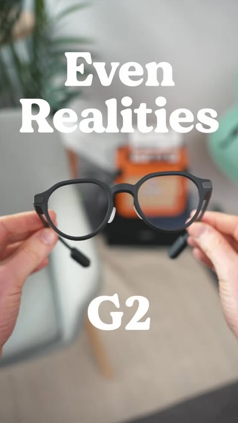 Instagram post by @bytereview for Even Realities. Caption reads: Can your glasses do this tho? 👓 @evenrealities G2....