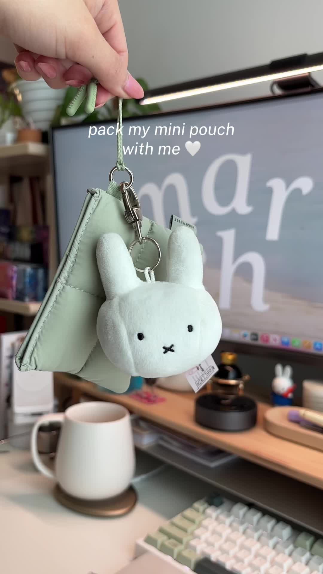 TikTok post by @chiiemmi for Comfyable. Caption reads: the cutest mini puffy pouch from @Comfyable Direct....