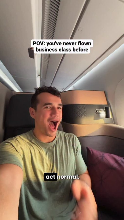 Instagram post by @theloverspassport for Qatar Airways. Caption reads: This was the most insane flight experience I’ve....